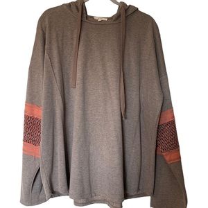 Lightweight Aztec Print Hoodie